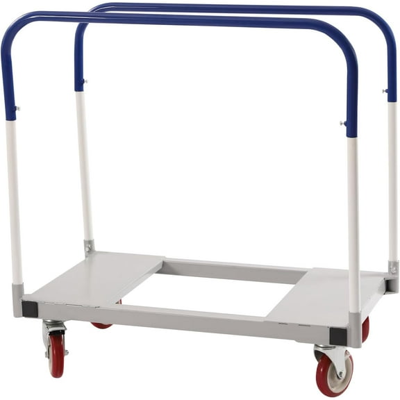 Push Cart Dolly, Moving Removable Steel Panel Truck, 1500 lbs Weight Capacity Removable Steel Cart, 360 Egree Swivel Wheels Hand Truck, Steel Frame Panel Cart