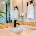 thumbnail image 4 of Mi Alma Peel & Stick Tiles - Orange Terrazzo Design Vinyl Backsplash 12x12, 4 of 11
