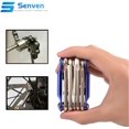 thumbnail image 4 of 11-In-1 Multi-Function Portable Folding Bike Repair Tool, Bike Repair Tool, Lightweight And Compact Mini Bike Repair Tool, Stainless Steel Bike Repair Tool - Red, 4 of 5