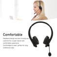 thumbnail image 3 of Auriculares inalámbricos Auriculares telefónicos 50 Ajuste de 3 Botones Cancelación de Ruido Almohadillas para los oídos amigables con la Piel con Transmisor USB para, 3 of 8