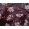 thumbnail image 4 of oneOone Silk Tabby Purple Fabric Florals Sewing Craft Projects Fabric Prints By Yard 42 Inch Wide, 4 of 4