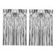 thumbnail image 5 of 2 cortinas con flecos de aluminio para decoración de fiestas, versátiles fondos para fotomatón. Plata, 5 of 9