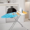 thumbnail image 2 of HELLHERO Beach Seashells Starfish Iron Board Cover 3 Fasteners Protection Covers Elastic Edge Removable Cover, 2 of 5