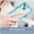 thumbnail image 5 of Allytech for iPhone 15 Plus Case, Clear Back Cover Hard Shell Rugged Hybrid Shockproof Cell Phone Case for Apple iPhone 15 Plus, Skyblue, 5 of 8
