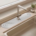 thumbnail image 3 of Meitianfacai Faucet Mat For Kitchen Sink 24'' Long Diatomite Fast Drying Stone Sink Tray Super Absorbent Prevents Buildup - Faucet Guard For Bathroom Cou, 3 of 4