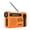 Orange, variant on Solar Emerncy Radio with Hand Crank, Bluetooth, Multi-Function Flashlight for Outdoor Survival, Disaster Preparedness, and Portable Lighting ,Portable