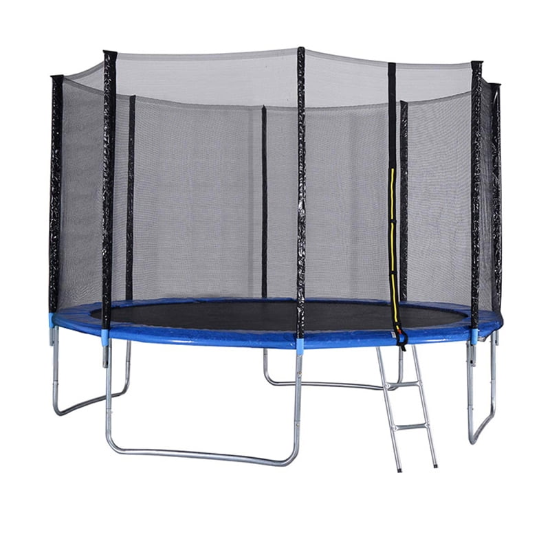New 8 FT Trampoline Combo Bounce Jump Safety Enclosure Net W/Spring Pad TL08 