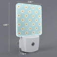 thumbnail image 2 of Balery Daisies Flowers Luz Nocturna LED con Sensor Automático, Enchufe con Sensor Crepuscular, Luz Suave de 0.5W para Dormitorio, Pasillo, Baño-US, 2 of 7