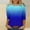 Blue, variant on 3/4 Sleeve Womens Tops Graphic Tees Young Adult Misses Fashion Printed Loose T-Shirt Blouse Crew Neck Casual Tops