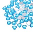 thumbnail image 1 of 60 Pcs Acrylic Heart Rhinestone 12mm Flat Back Plastic Gems Jewelry Stickers for Craft Bead, Lake Blue, 1 of 7