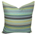 thumbnail image 1 of Plutus Alpenglow Turquoise Handmade Throw Pillow, (Double sided 26" x 26"), 1 of 3