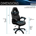 thumbnail image 4 of Techni Mobili Chaise de Course Sportive Noire, 4 of 19