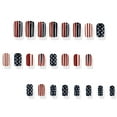 thumbnail image 5 of FSTDelivery Nail Stuff for Beginners, Independence Day Flag Fake Nail Art Nails Wear Nails 24PCS, DIY Nails at Home, Nail Supplies, Christmas Birthday Gifts for Women, 5 of 6