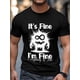 thumbnail image 4 of Men's T-Shirt,Short Sleeve Tee Shirt Casual Tops Black Monster Crew Neck T Shirts for Men, 4 of 8