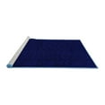 thumbnail image 2 of Ahgly Company Machine Washable Indoor Square Abstract Blue Modern Area Rugs, 8' Square, 2 of 4