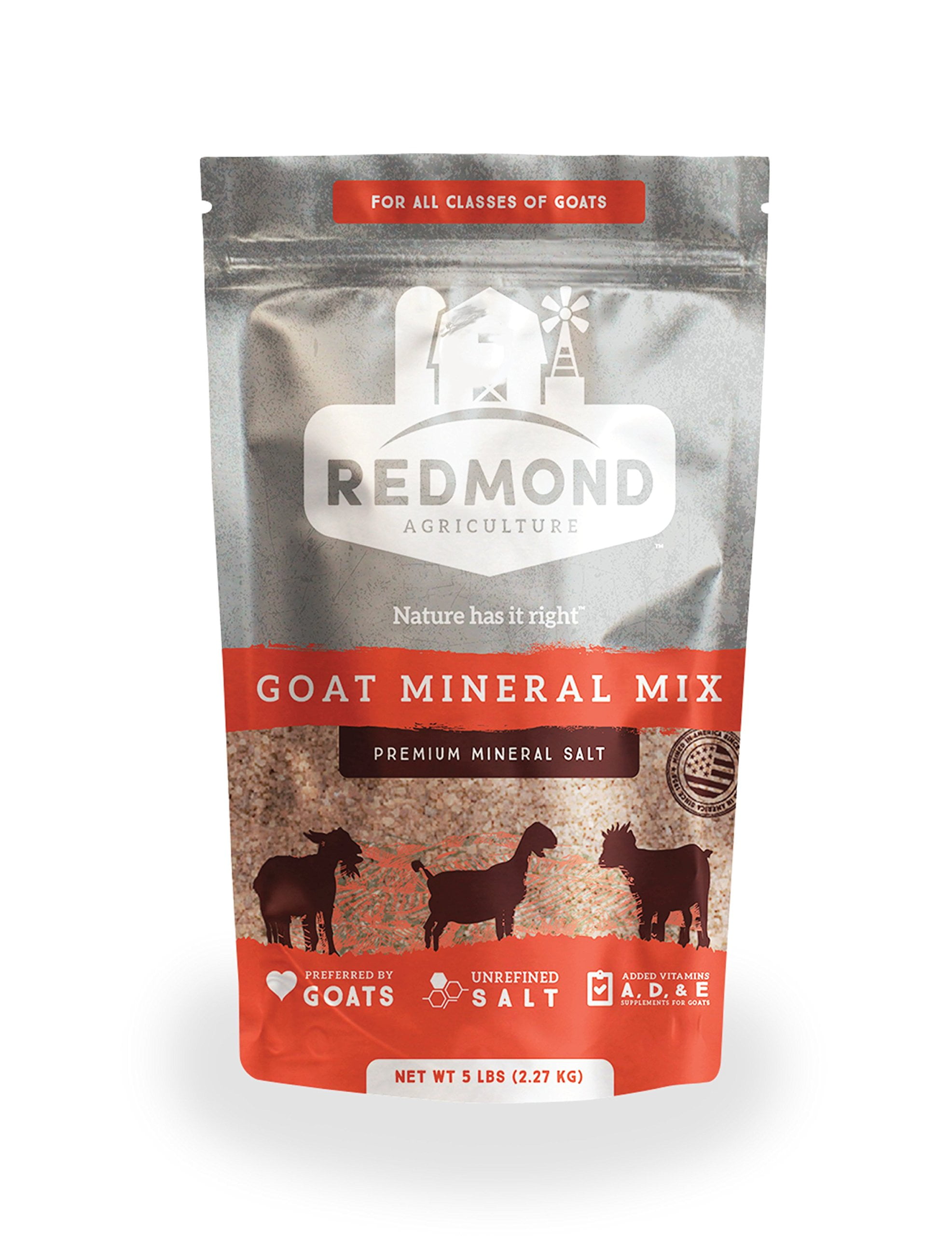REDMOND Goat Mineral Supplement Mix, Unrefined Salt
