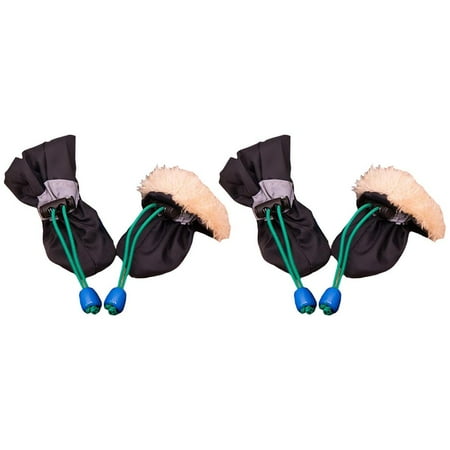 4pcs/set Waterproof Winter Warm Pet Dog Shoes Anti-slip Rain Snow Boots Puppy US P4S0