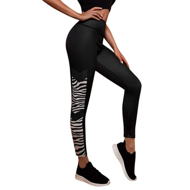 Aayomet High Yoga Lift Trousers Exercise Stripe Women Printing
