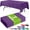 Purple, variant on Minzimin Plastic Table Cloth Disposable 3 Pack, 54x108 Inch Rectangular Table Cloth, Leakproof Table Cover for Parties, Picnic, Weddings