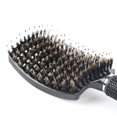 thumbnail image 4 of Cepillo de peine de masaje de peluquería con peine de forma curva multifunción (negro) Likrtyny Cuidado Belleza, 4 of 9