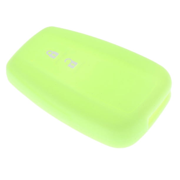 Caja Protectora de Llave Remoto de 2 Botones para Coche Verde luminoso