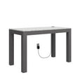 thumbnail image 1 of CosmoLiving by Cosmopolitan Astor Desk w/ Wireless Charger, White with Terrazzo Top, 1 of 9