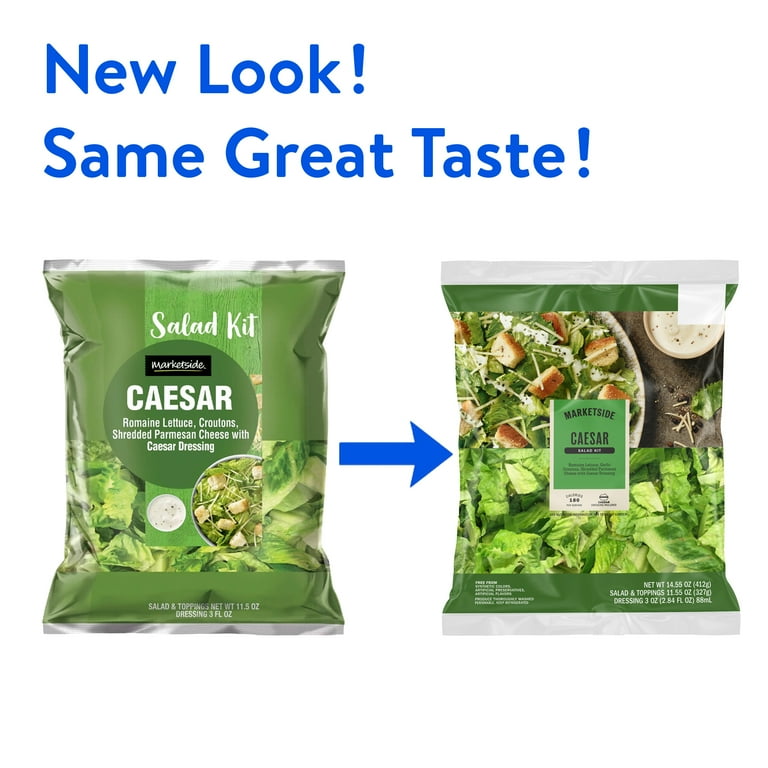 Marketside Caesar Salad Kit, 11.55 oz Bag, Fresh