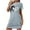 Dark Gray, variant on Womens Valentines Day Nightgown Short Sleeve Night Dress Love Print Sleepwear Soft Sleep Shirt