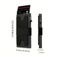 thumbnail image 4 of Card Holder Wallet,Men Pop Up Card Case,Slim Aluminum RFID Blocking,Holds 12+ Cards Plus Cash, 4 of 8