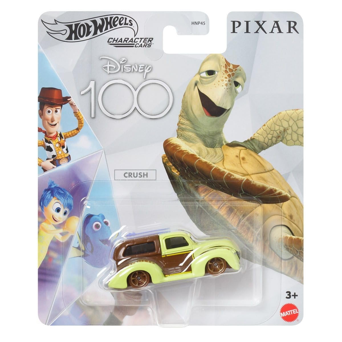 Hot Wheels Disney Character Cars 100 Years Special Edition Series Complete Set of 8 Diecast Vehicles in Manufacture Case from HNP45-956A Release Bundle