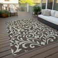 thumbnail image 6 of Addison Rugs Chantille Indoor/Outdoor Transitional Floral Chocolate Washable Rectangle Rug, 10' x 14', 6 of 6