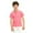 Hot Pink-04, variant on STETMN Short Sleeve T-shirt for Kids Casual Uniform Button Golf Tees Basic Solid Tops for Boys Girls