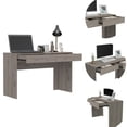 thumbnail image 3 of 47.3-Inch Wide Beige Pine Desk with Drawers | Ideal for Home Office Storage, 3 of 6