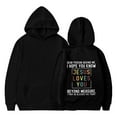 thumbnail image 7 of LUOGENLI Hoodies Girls Valentine's Day Hoodies Size 14-16 Teen Girl You Hooded Casual Loose Letter Print Hoodie Girls Valentine's Day Hoodies Size 10-12 Zip Up Black 6-7 Years, 7 of 7