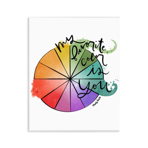 Stupell Industries Favorite Color Is You Quotes and Sayings Painting Unframed Art Print Wall Art, 11 x 14
