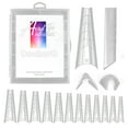 thumbnail image 1 of 120Pcs/Box Women Nail Extension Tip, ABS V-Shaped Ultra Thin Transparent Manicure Extension Tips for Nail Art DIY, 1 of 7