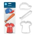 thumbnail image 3 of R&M International Baseball 3 Piece Cookie Cutter Set, 3 of 5