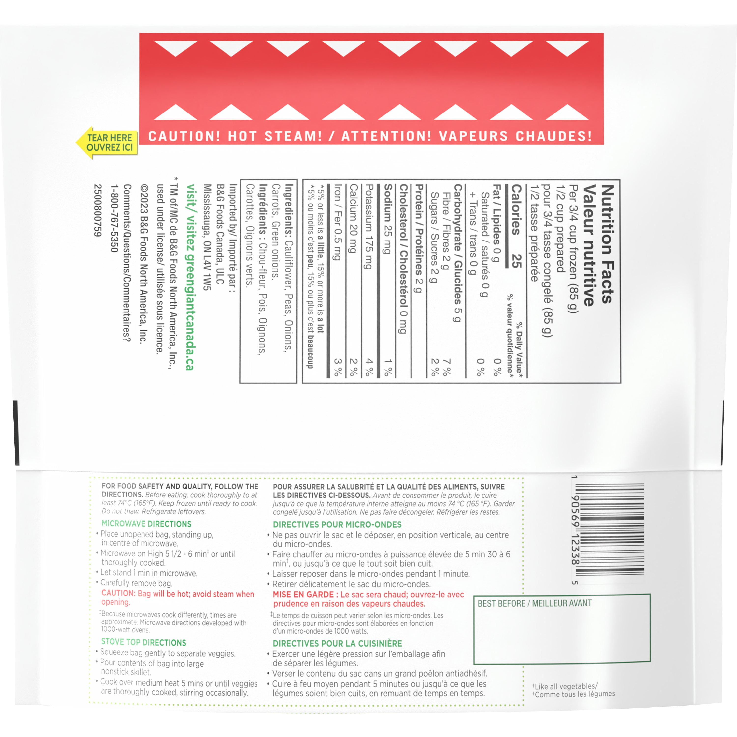 Green Giant Riced Veggies Cauliflower Medley, 340 g