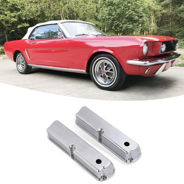Cubierta De Válvula De Aluminio, Cubierta De Válvula De Motor Duradera De 2 Piezas Resistente 8440 Para Motor SB 289 302 351W SBF