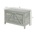 thumbnail image 2 of Topcobe Wooden Storage Chest, Storage Organizer for Bedroom, Living Room, Kitchen, Light Gray, 2 of 5