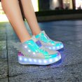 thumbnail image 5 of YAZI Kids Shoes with Wheels LED Light Color Shoes Shiny Roller Skates Skate Shoes Simple Kids Gifts Boys Girls The Best Gift for Party Birthday Christmas Day, 5 of 7