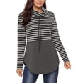 thumbnail image 3 of Sudadera Sunnimix con cuello en color para mujer Blanco S, 3 of 8