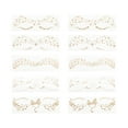 thumbnail image 1 of Unique Bargains 10 Pcs Realistic Temporary Tatto Bronzing Fake Tattoos Gold Tone, 1 of 5