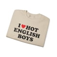 thumbnail image 3 of English England Wife Girlfriend Husband Sweatshirt Gifts Crew Neck Shirt, 3 of 3