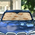 thumbnail image 6 of Iauyy Foldable Windshield Sun Shade for Cars, Interior Sun Protection for car UV Protection for Sedan/SUV/Truck, (S/M/L) Ordered Gingerbread Cookies, 6 of 8