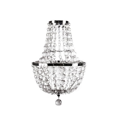 Free Shipping Chandelier S.. Tadpoles Faux Crystal Triple Layer Dangling Shade 