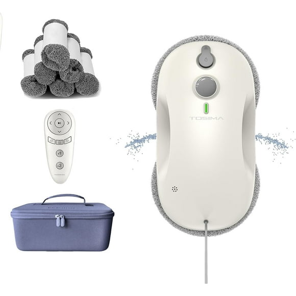 Robot limpiacristales Tosima W3 Dual Auto-Spray, blanco
