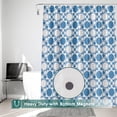 thumbnail image 4 of Shower Curtain Liner, 100% Waterproof PEVA Shower Curtains with 3 Duty Heavy Bottom Magnets and 12 Rust Proof Grommets, 72x72 Weighted Shower Liner for Shower Stall, Bathtubs, 4 of 13