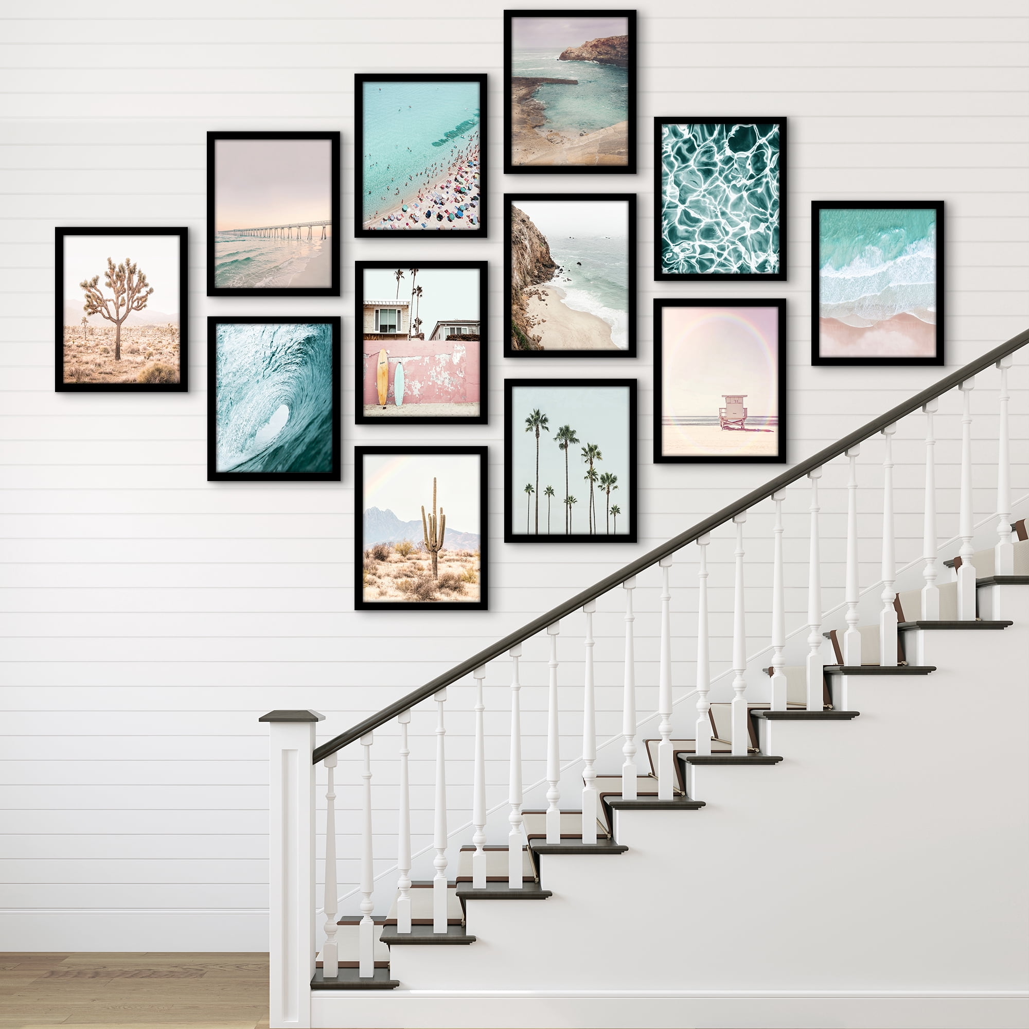 Americanflat 11x14 Picture Frame with Polished Plexiglass 12 Pack Signature Collection Frames Photo - Black