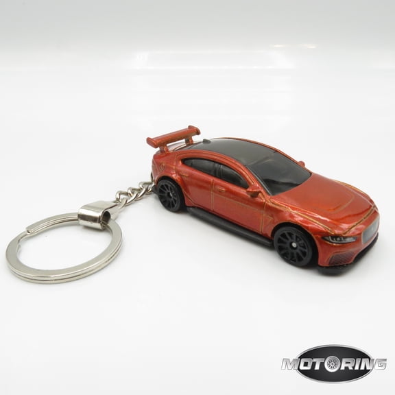 Jaguar XE SV Burnt Orange Custom Car Novelty Keychain 1:64 Diecast